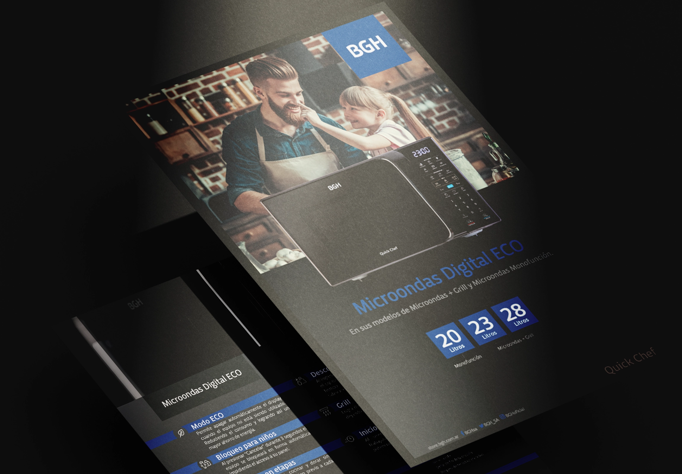 portada del trabajo de fichas para Microondas BGH V6 ECO BLACK