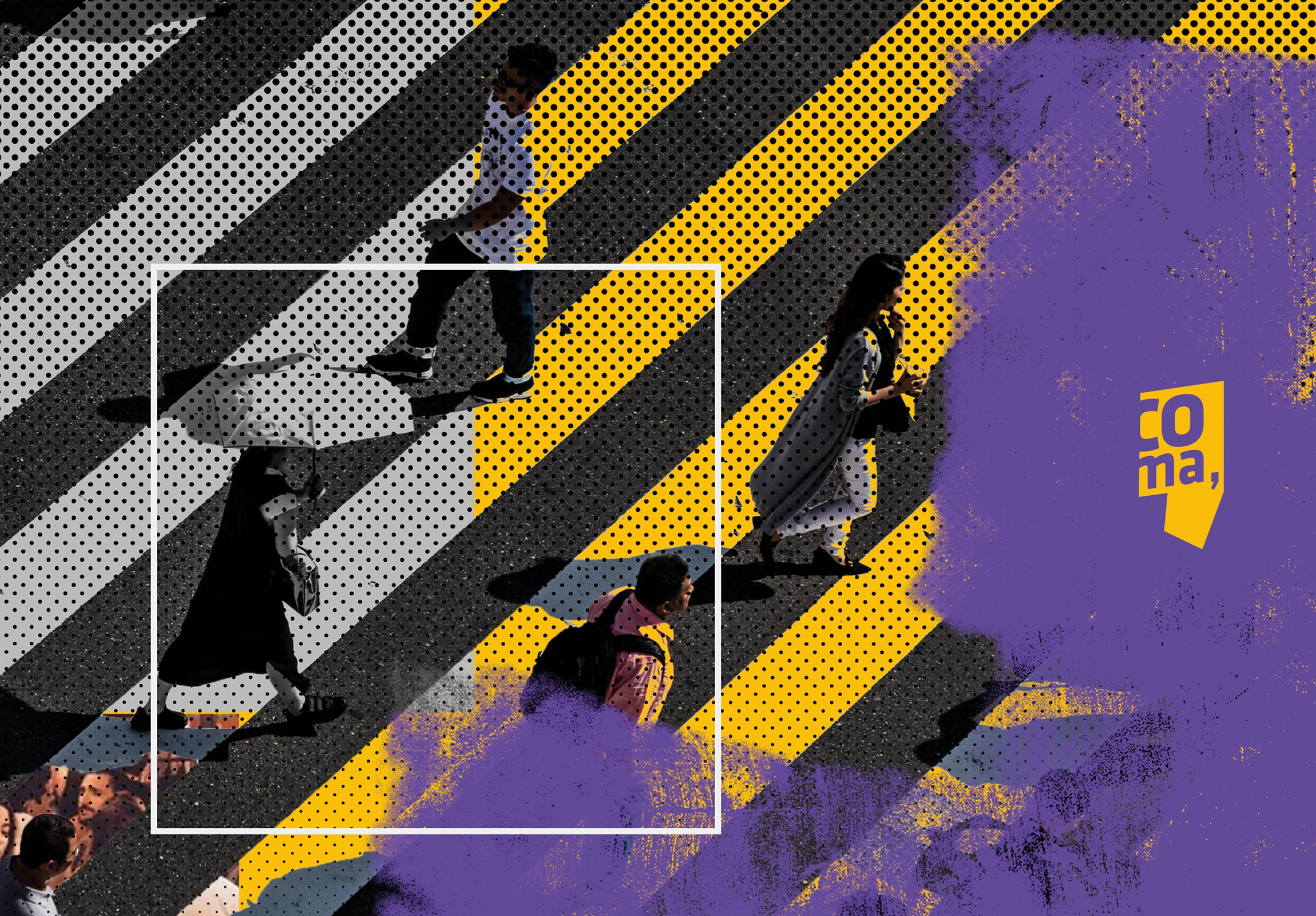 portada del trabajo de marca de agencia coma