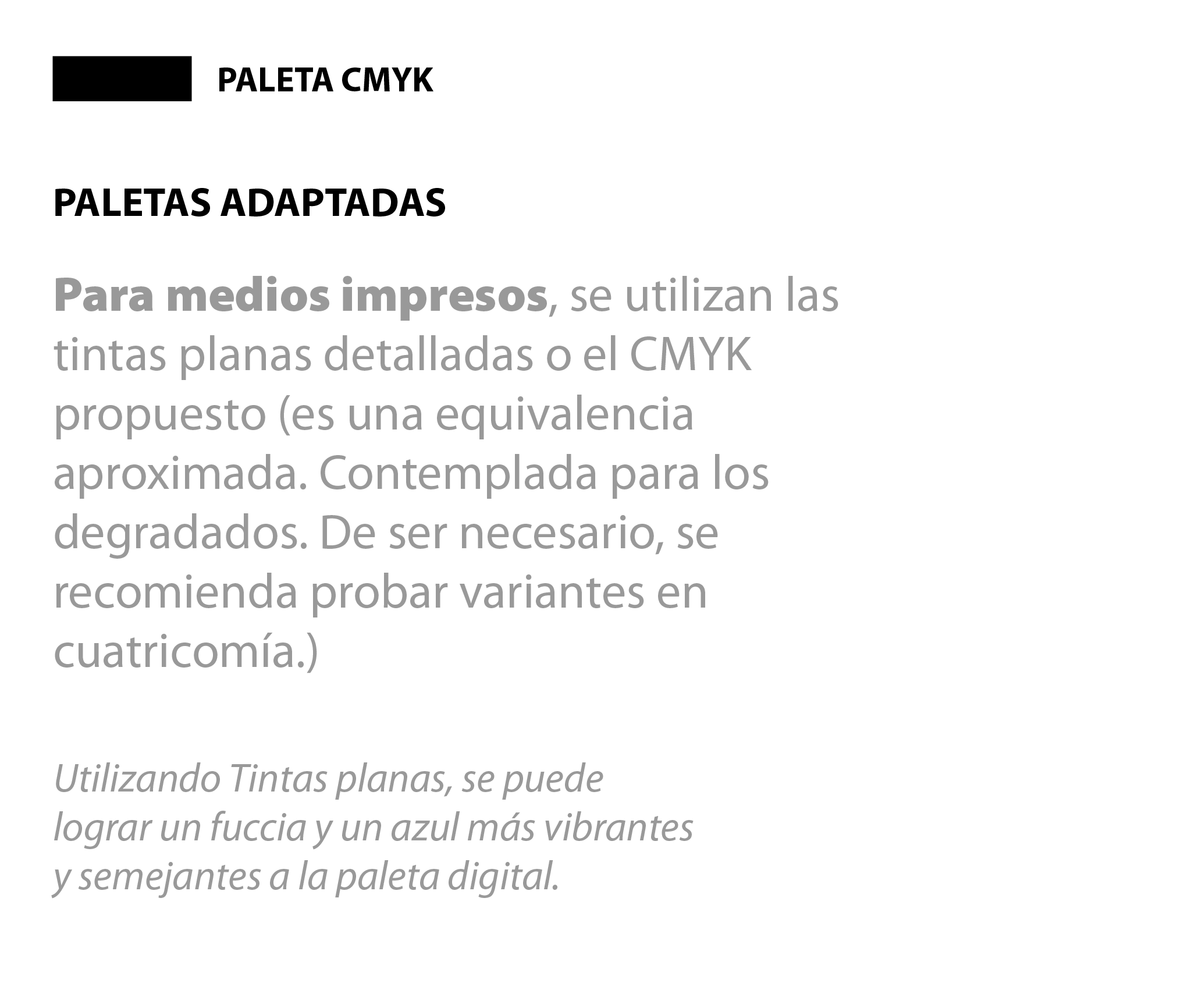 Paleta de colores y guideline de Chapp